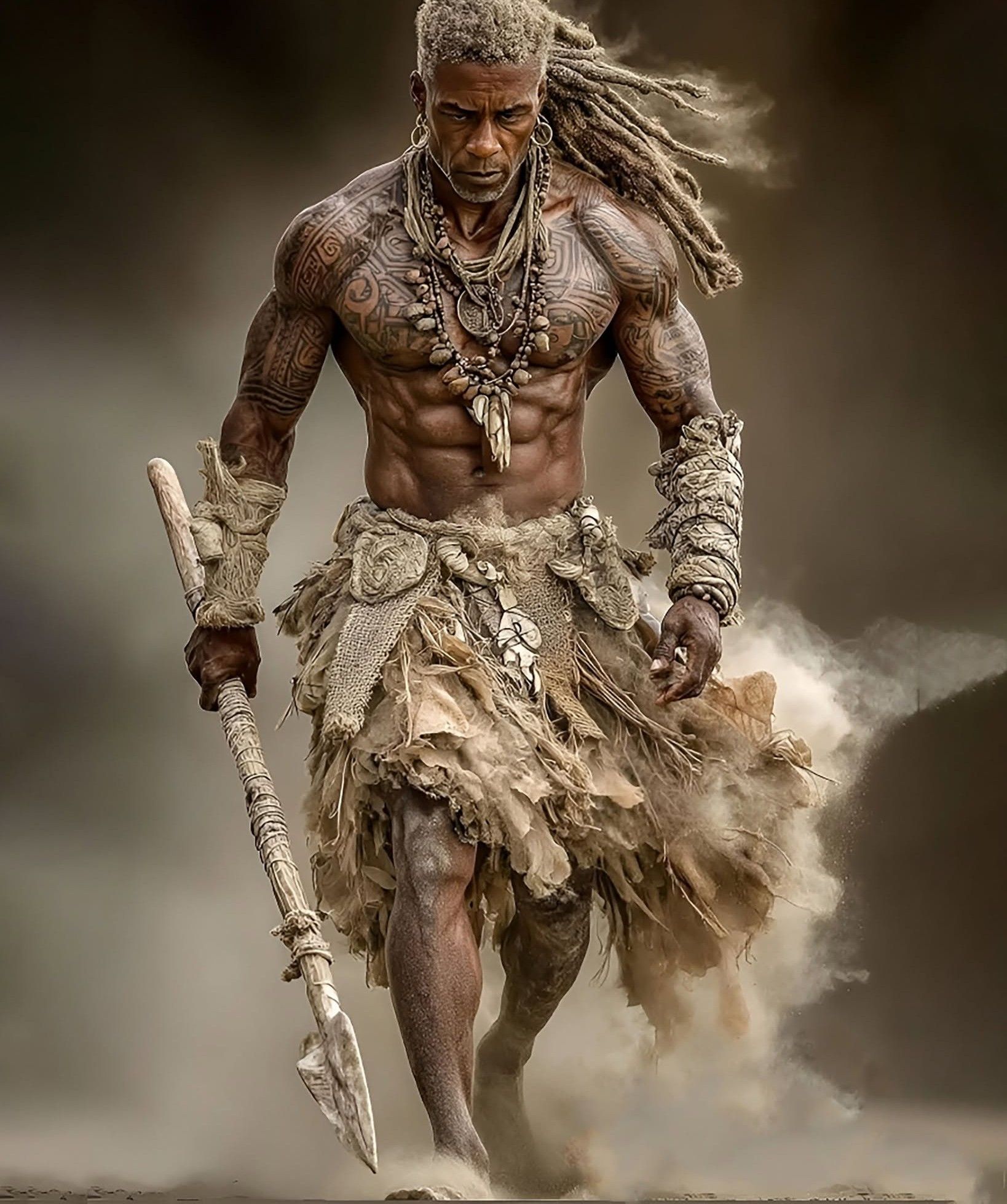 Powerful Tribal Warrior King: Desert Dust