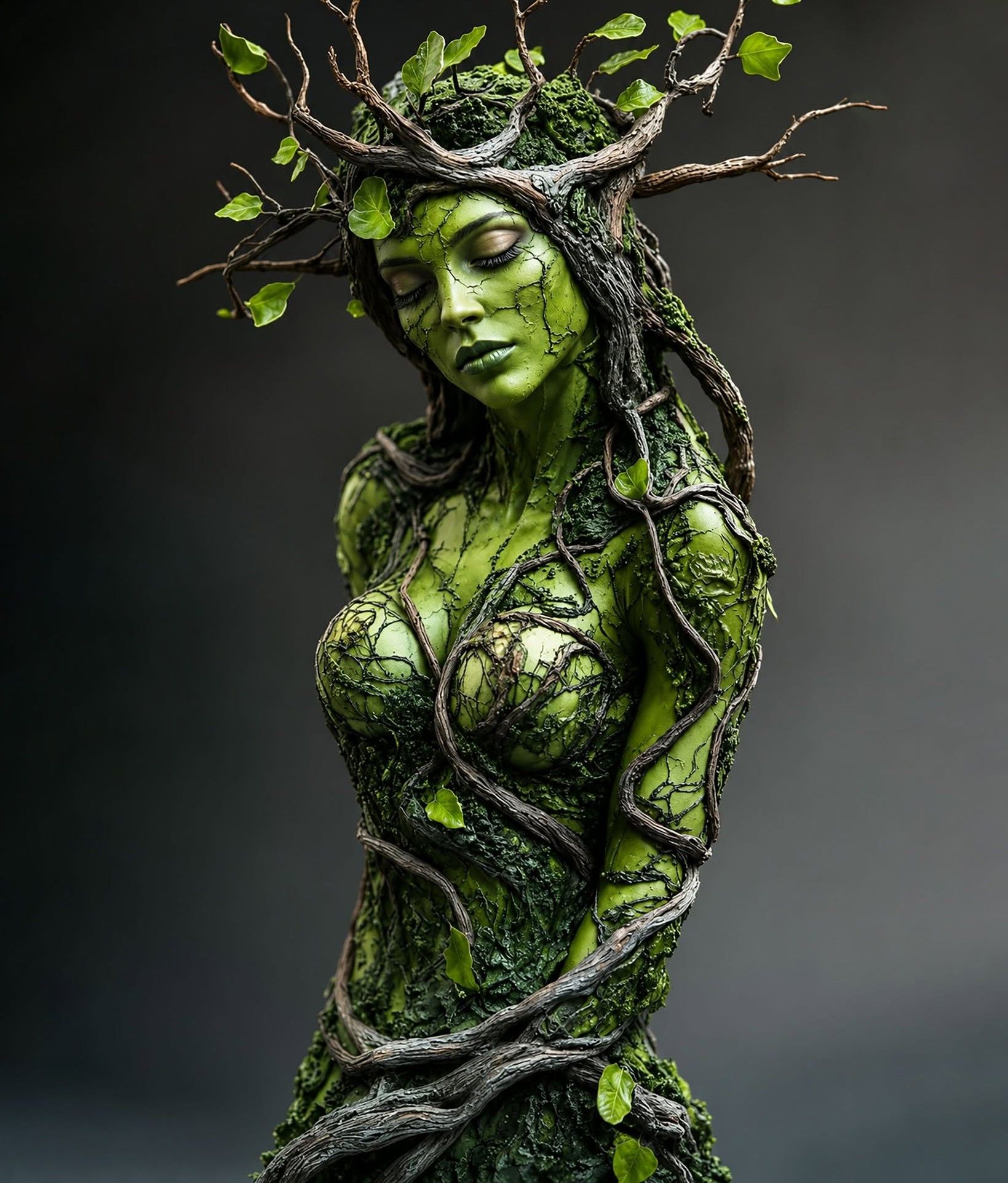 Enchanting Forest Goddess Emerges
