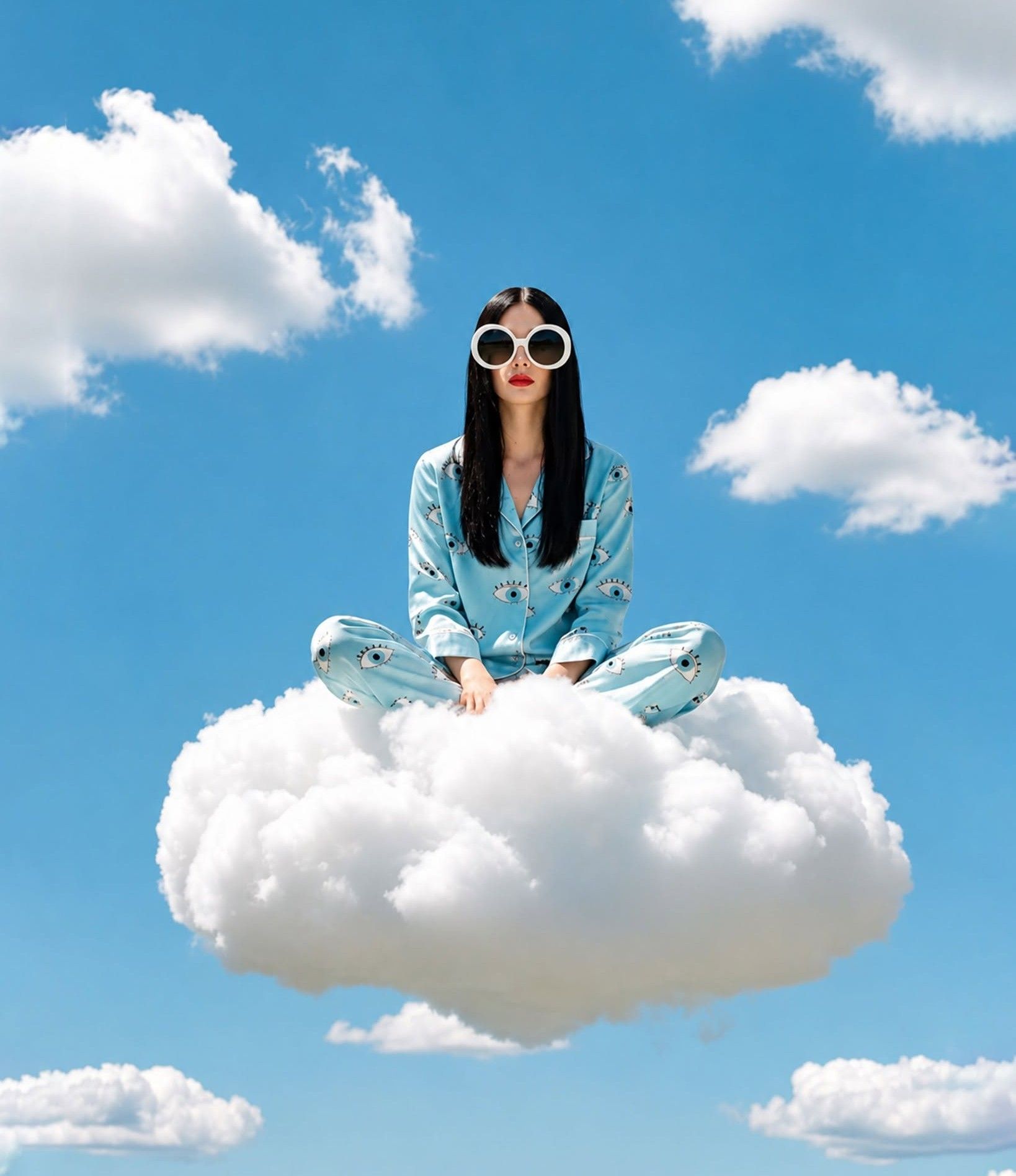 Surreal Cloud Fashion Dream