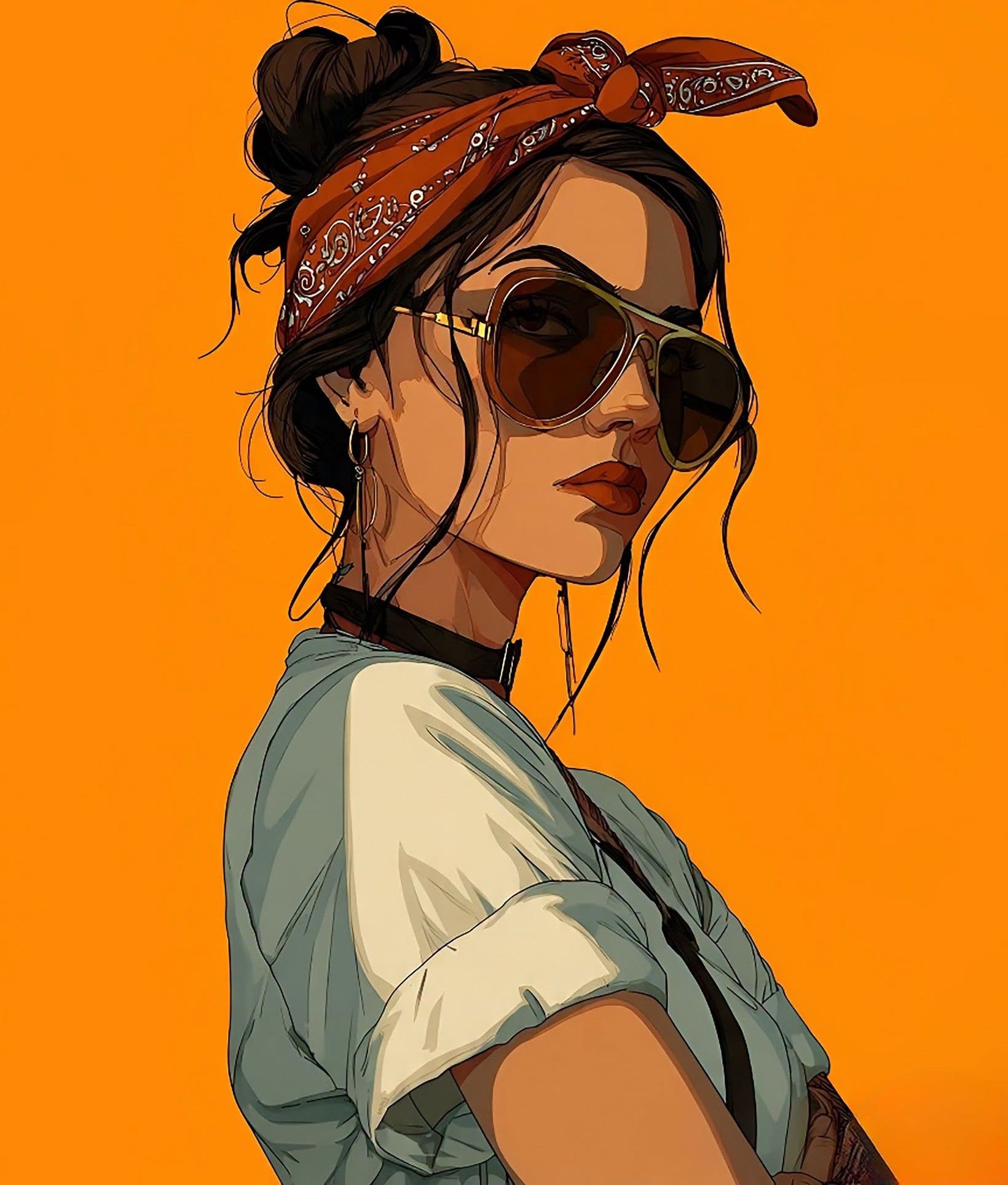 Modern Vector Fashion Aviator Bandana