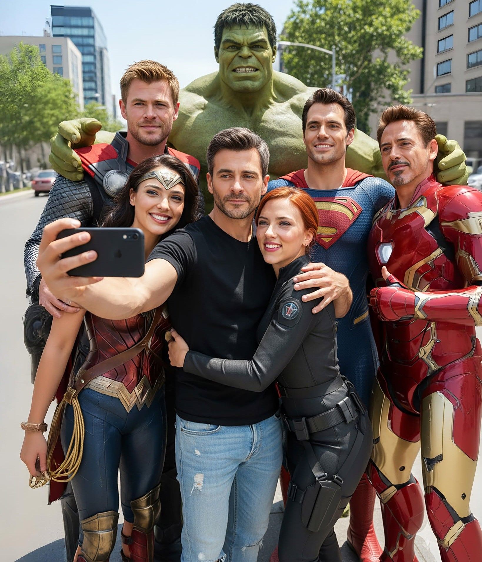 My Epic Superhero Friends Selfie