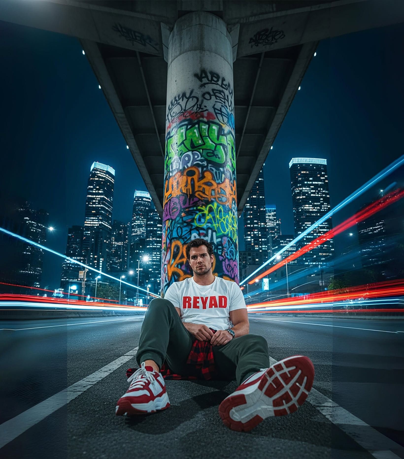 Reyad: Neon Urban Night Graffiti