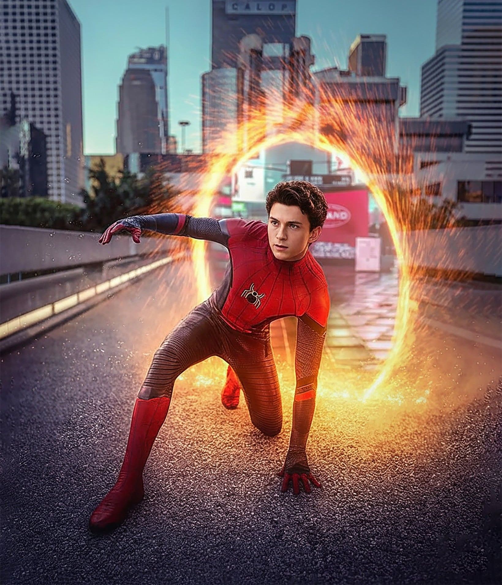 Spider-Man: Epic Portal City Sunset
