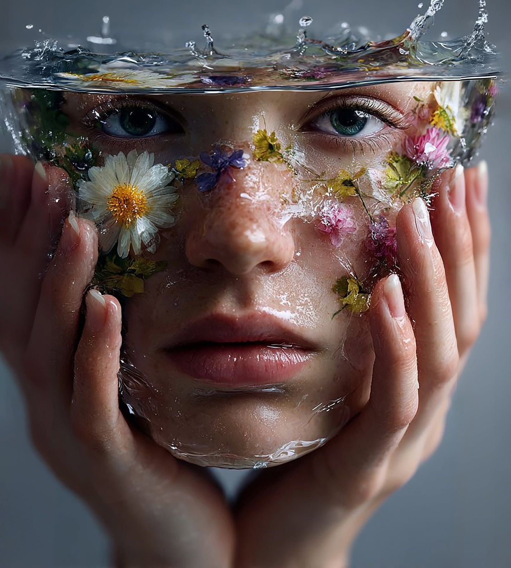 Submerged Floral Gaze
