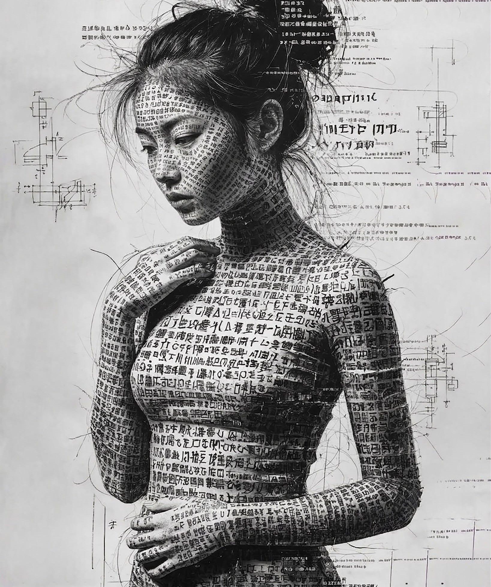 Living Ink Schematic Contemplation