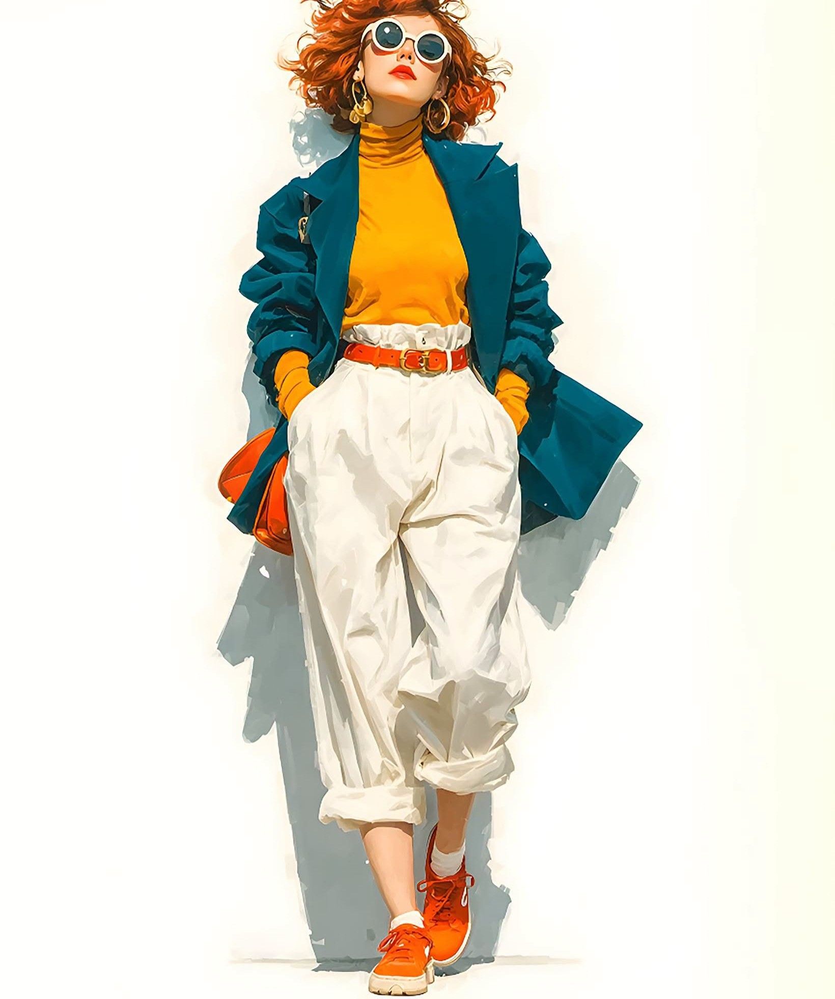 Stylish Retro Street Fashion Poster