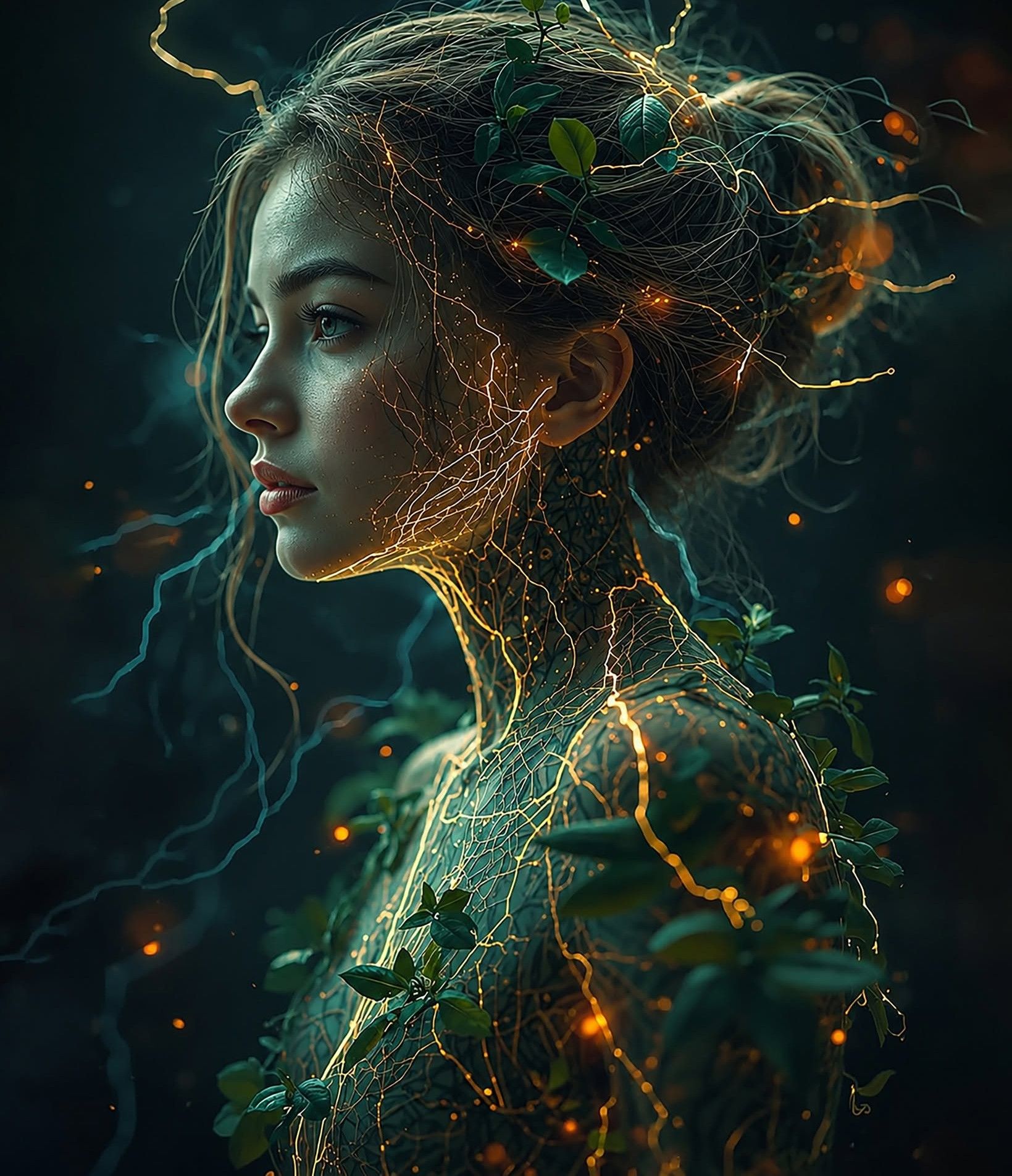 Bioelectric Forest Cybernetic Muse