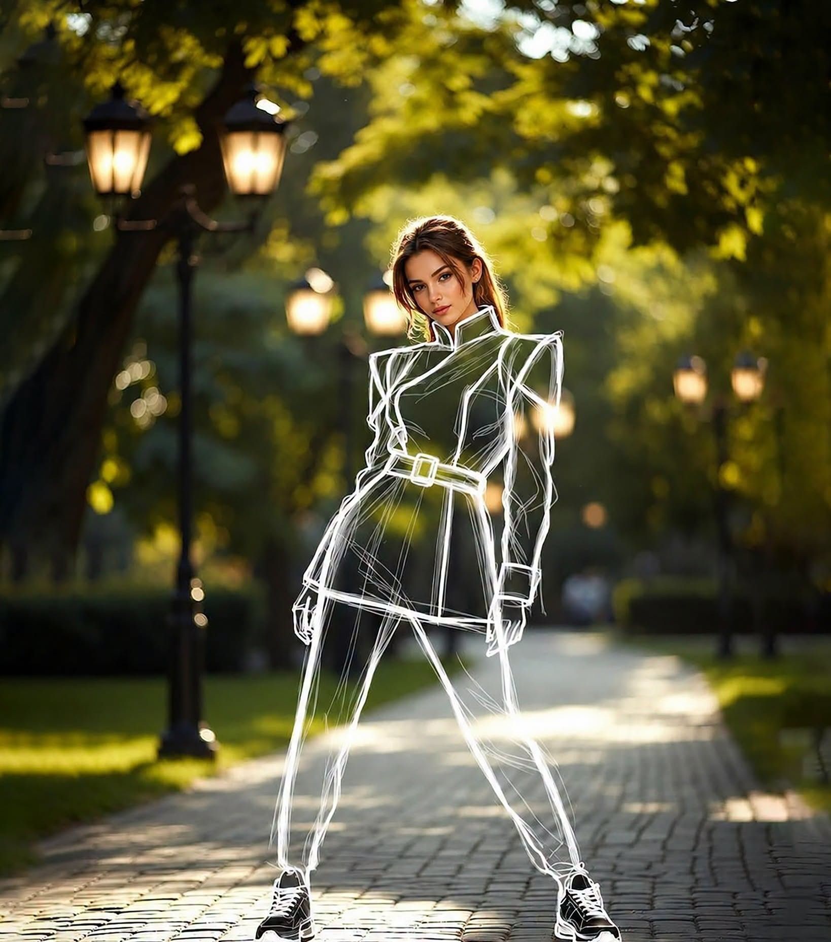 Golden Hour Luminous Sketch Fashion