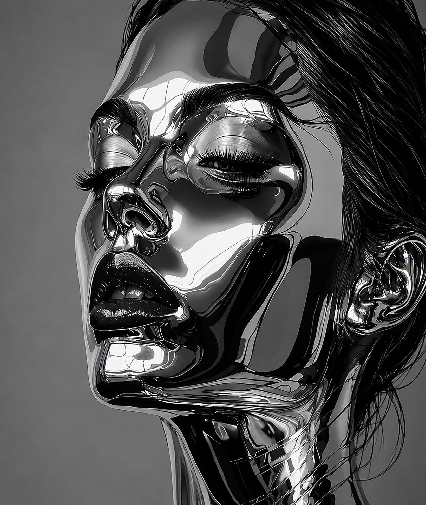Chrome Liquid Metal Beauty
