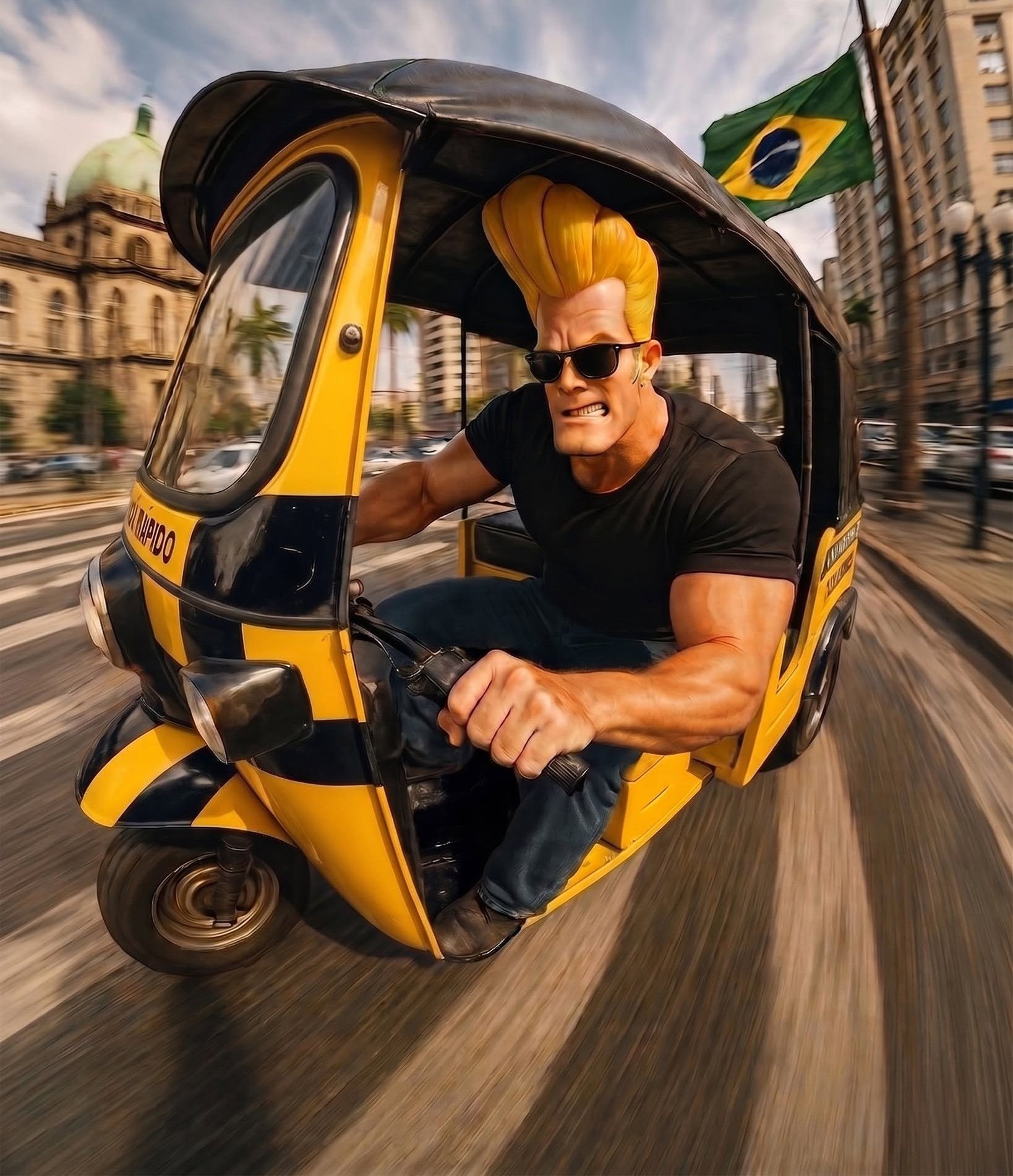 Cinematic Brazilian Rickshaw Fury