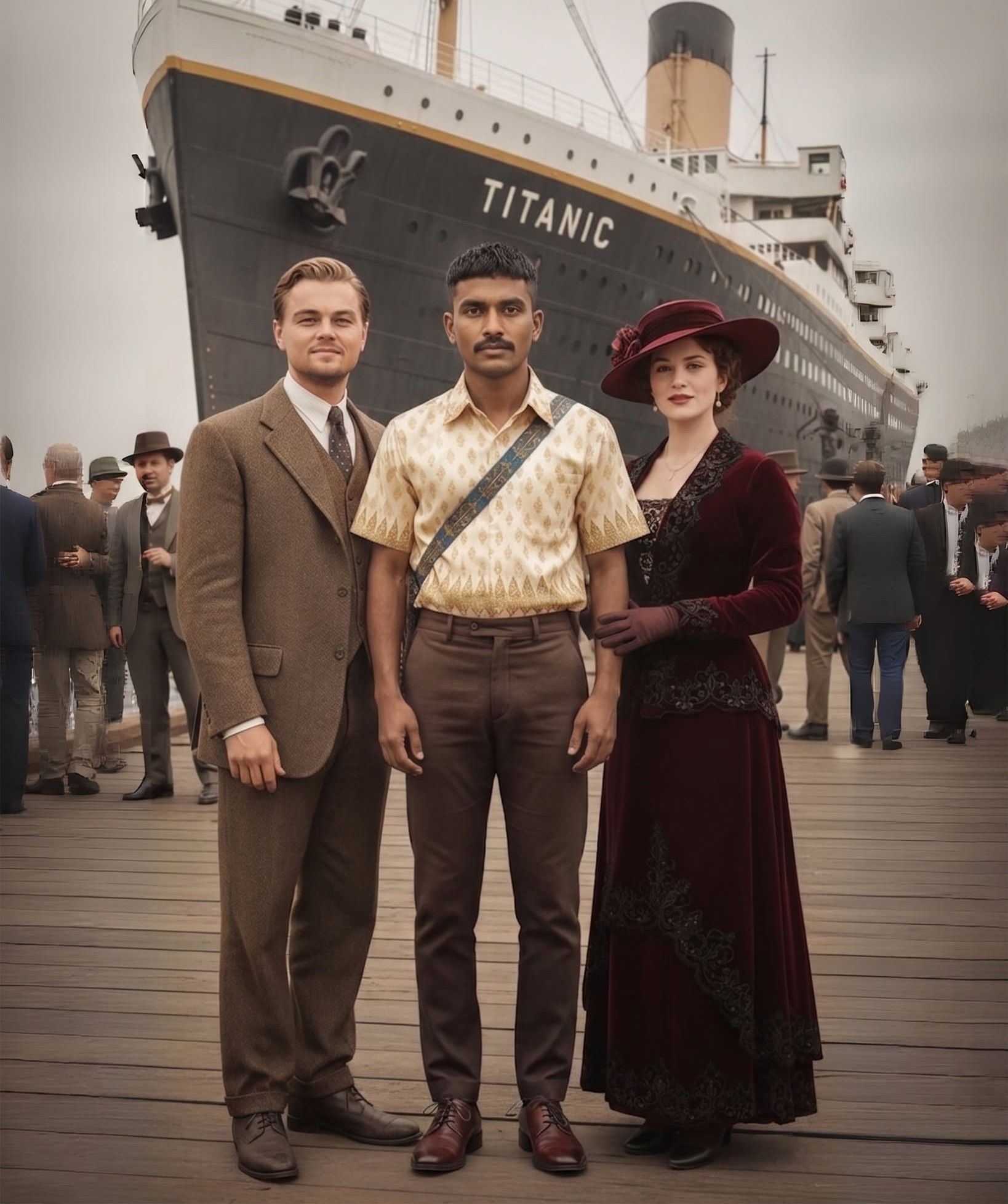 Cinematic 1912 Titanic Dock Portrait