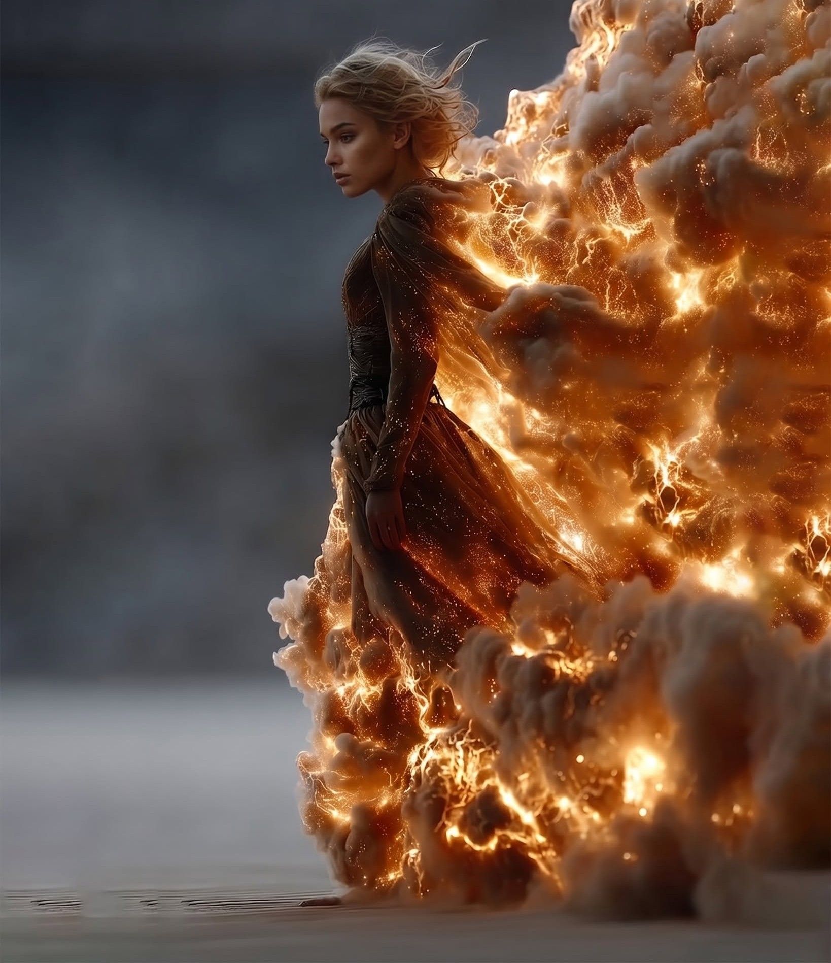 Fiery Genesis Portrait