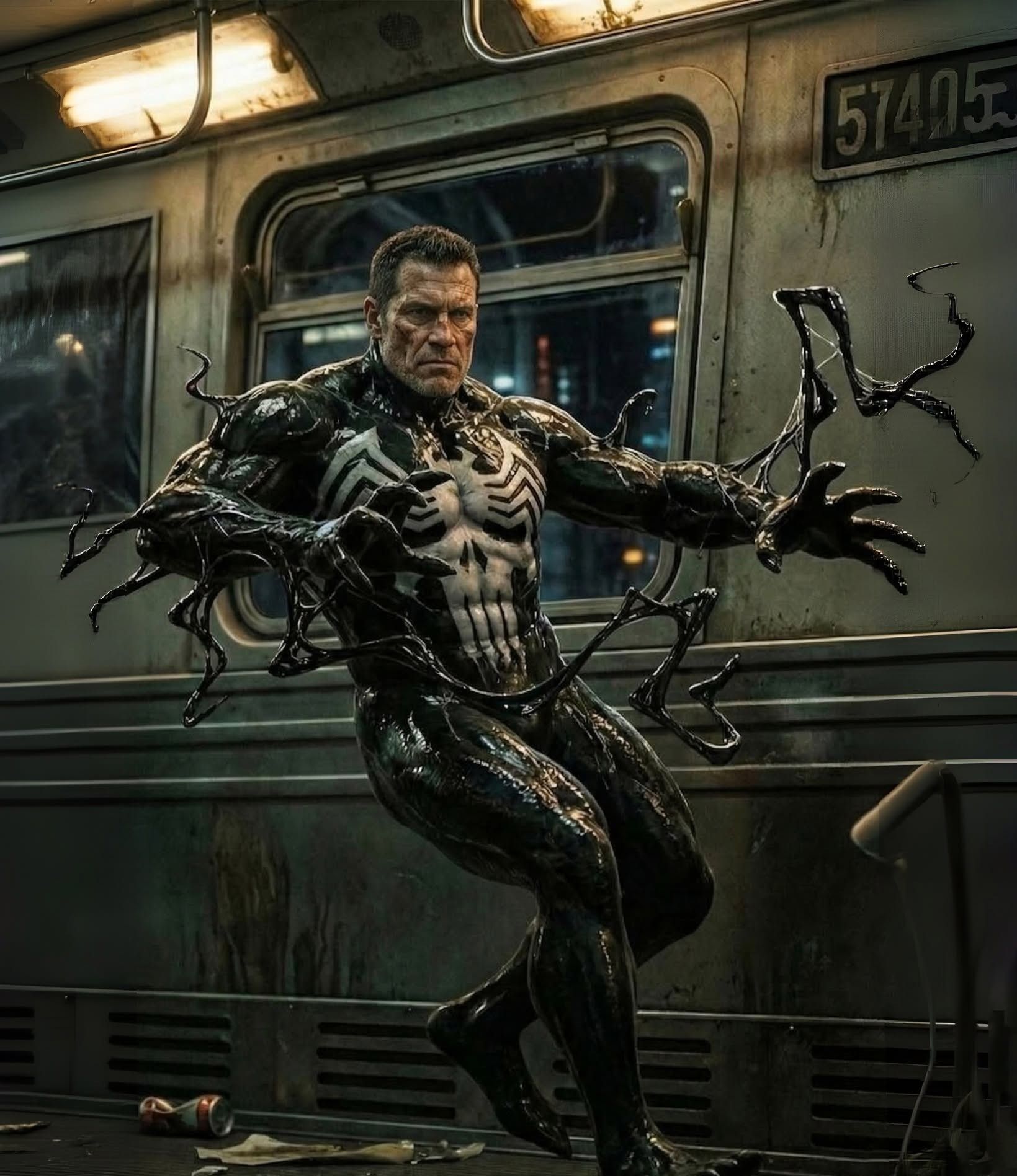 Symbiote Vigilante Subway Transformation