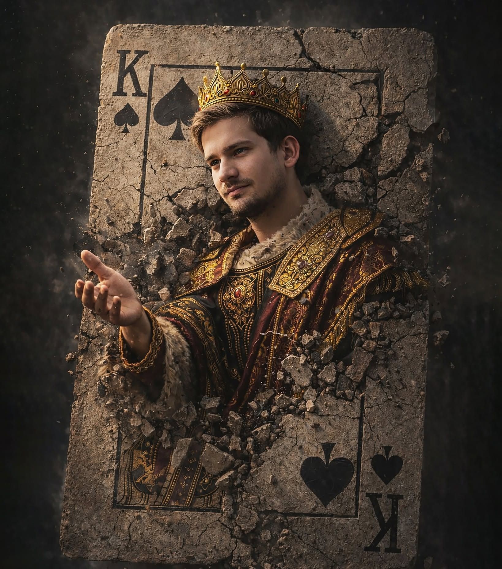Stone King of Spades Emerges