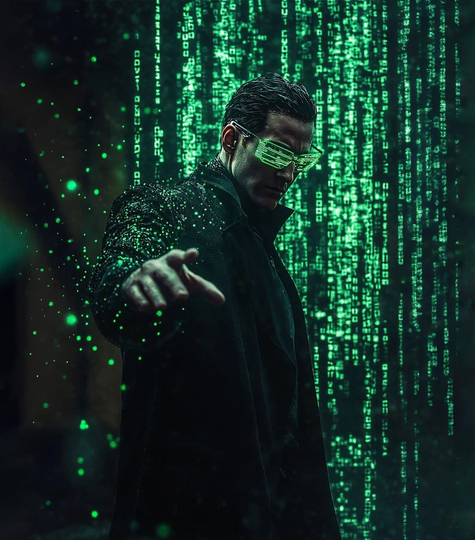 Cyberpunk Hacker: Matrix Code Master