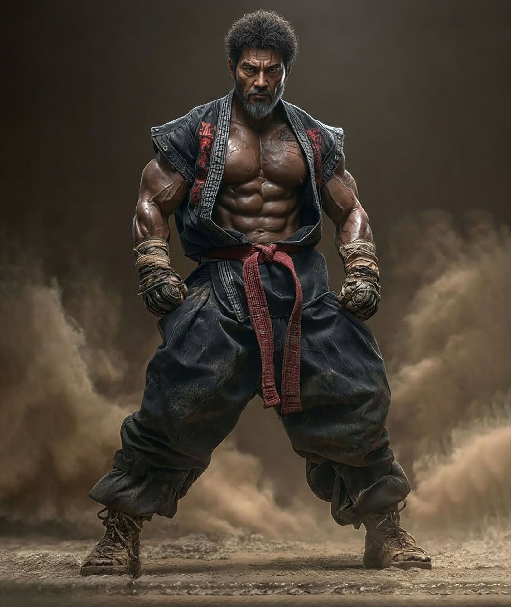 Battle-Hardened Warrior: Cinematic Fury