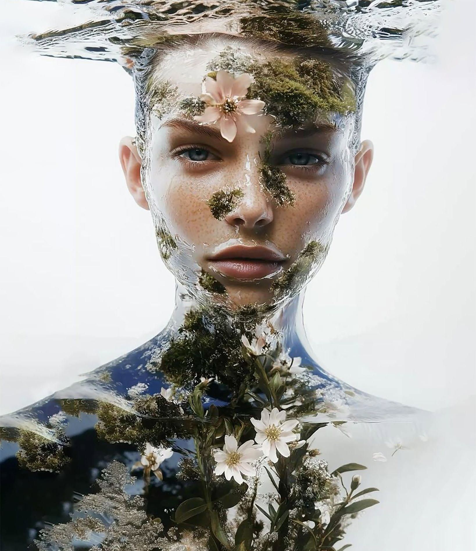 Ethereal Liquid Botanical Emergence