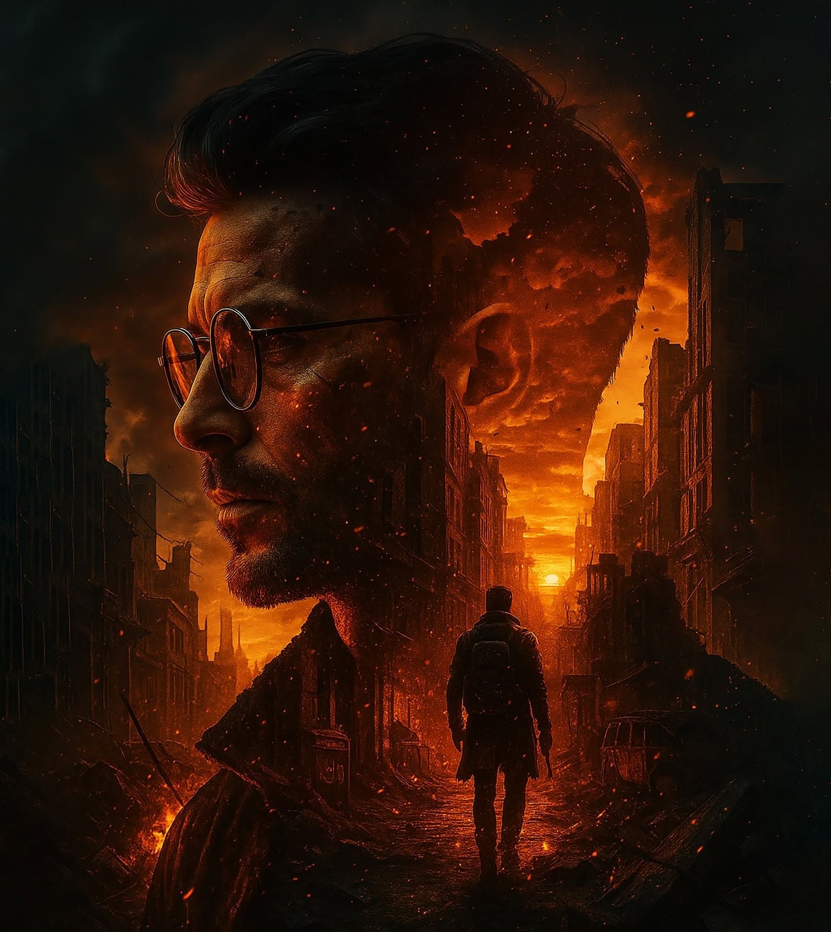 Apocalypse Within: Man's Cinematic Silhouette
