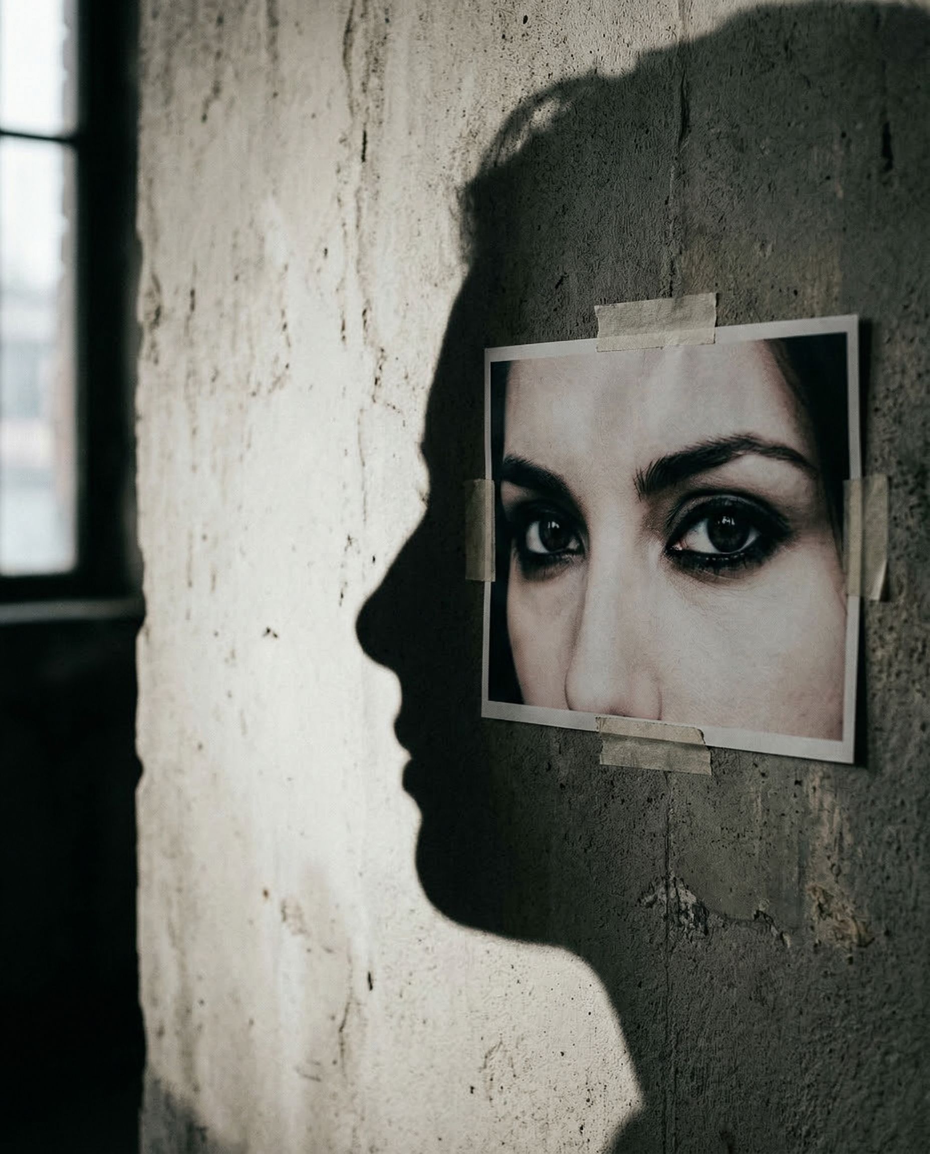 Shadow Profile Wall Portrait
