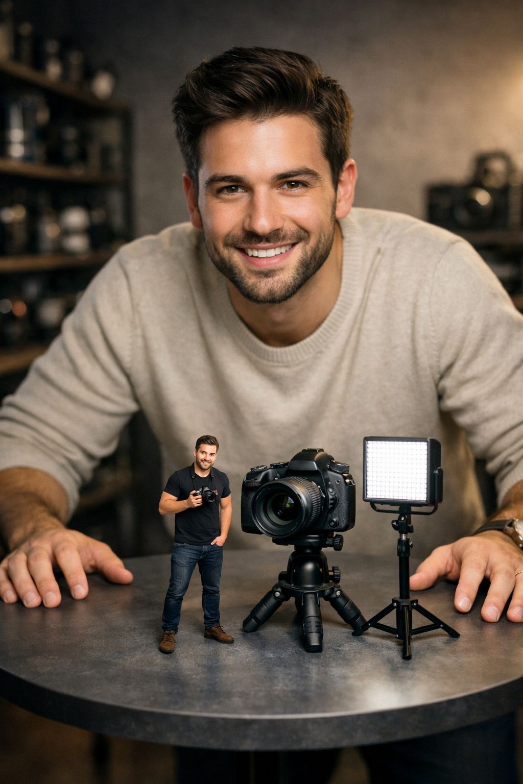 The Tiny Photographer and His Giant Self